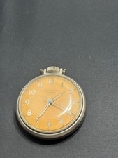 D-179 Vintage Westclox Pocket Ben Orange Open Faced Pocket Watch - Working