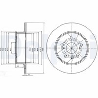2X Delphi Bremsscheibe BG4156 FüR MCU15 RX Lexus 300 AWD