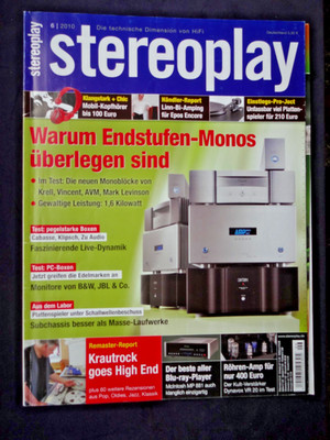 STEREOPLAY 6/10,    DYNAVOX VR 20,PRO-JECT ESSENTIAL,AMP MONO MK2,VINCENT SP 995