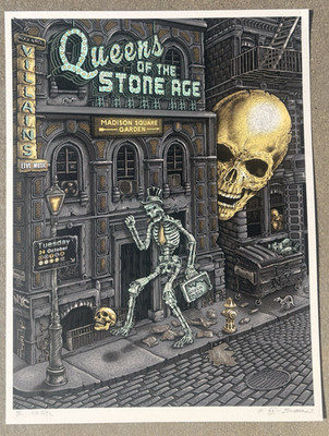 Queens Of The Stone Age   MSG New York 2017 Concert Poster By Emek # d /111