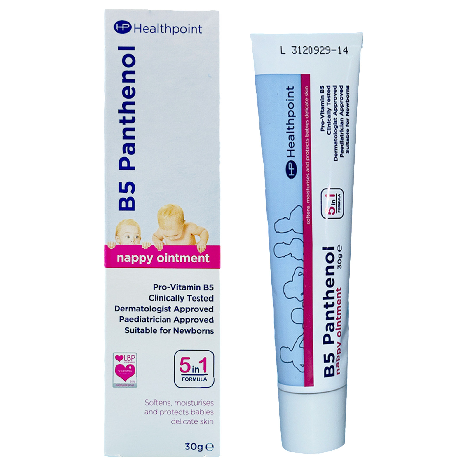 Healthpoint B5 Panthenol Nappy Ointment With Pro-Vitamin B5 Rash Barrier 30g X12