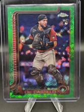 2025 Topps Chrome - Adrian Del Castillo #240 Green LOGOFRACTOR /99 (RC)