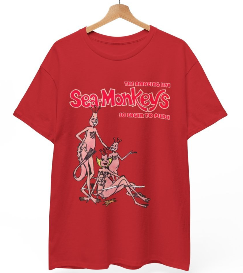 The Amazing Live Sea-Monkeys T-Shirt Stanley Desantis 90s TV Show Unisex Tee