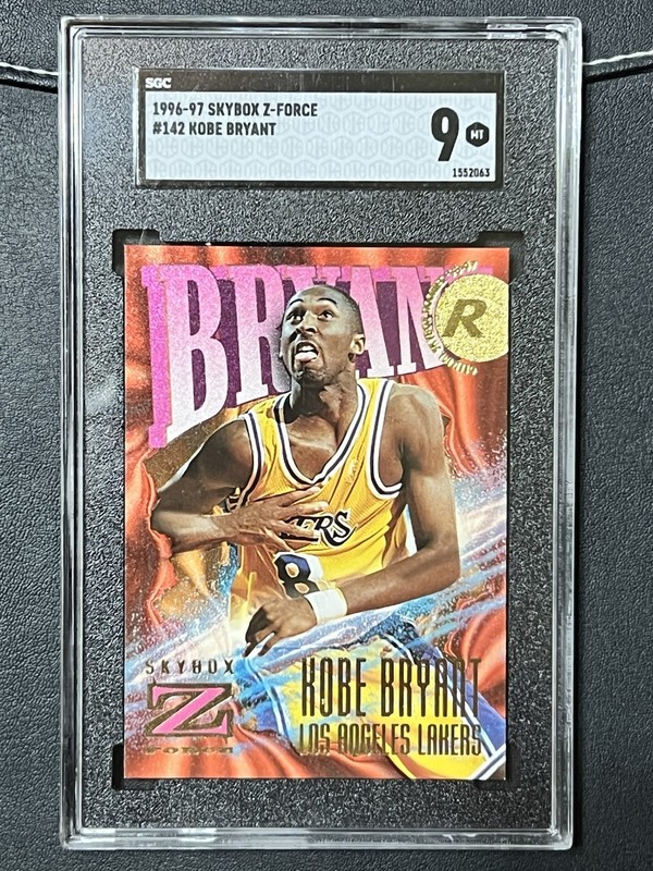 1996 SKYBOX Z-FORCE #142 KOBE BRYANT ROOKIE RC LAKERS HOF SGC 9 Mint