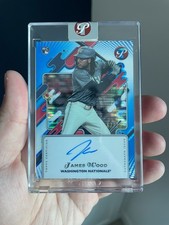 James Wood Encased Rookie Auto Blue Refractor /75 - 2025 Topps Pristine #PR-JWO