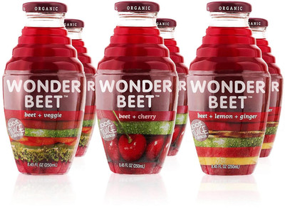 Organic Beet Juice Variety Pack 6Pk Cold Pressed Vegan Gluten Free 8.45oz