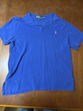 Polo Ralph Lauren Short Sleeve Blue Shirt Size XL