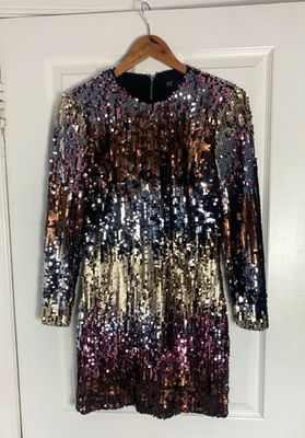 zara trf sequin dress Zara TRF vintage Size S Black Sequin Solid Shift Mini Dress Sleeveless Party