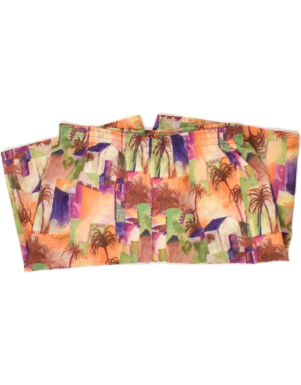 VINTAGE Mens Abstract Pattern Swimming Shorts IT 42 2XS Multicoloured AS29 image 4