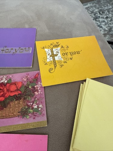 Vintage Greeting Cards By Famous Artist Studios Mixed Lot Of 7 Unused - Picture 4 of 4