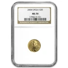 2004 1/10 oz American Gold Eagle MS-70 NGC