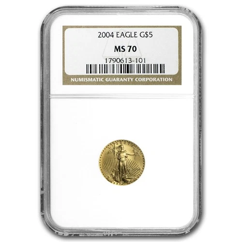 2004 1/10 oz American Gold Eagle MS-70 NGC