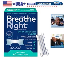 Nasal Strips  Extra Strength  Clear  For Sensitive Skin I Drug-Free Snorin...
