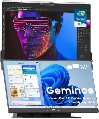 Mobile Pixels Geminos 24" Dual-Stacked Monitor