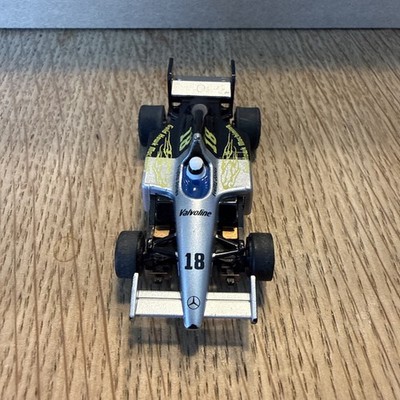 AFX Tomy Racemaster #18 Valvoline Mercedes Scale Master Slot Car F1 WORKS