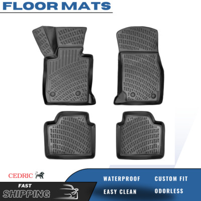 Car Floor Mats Liner for BMW 3 Series E36 1990-1998 3D Rubber TPE All-Weather