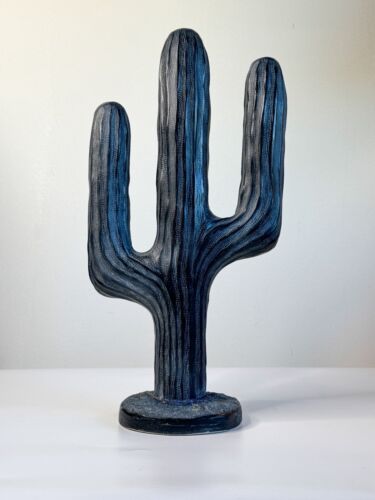 Vintage Plaster Cactus Cacti Sculpture Southwestern art - 第 1/7 張圖片