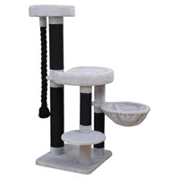 Europet Bernina Kratzbaum Nairobi Grau/Schwarz 154X60 Cm FüR Katzen PlüSch