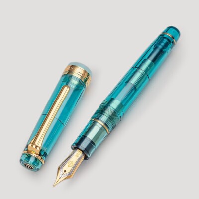 WANCHER×SAILOR プロフェッショナルギア　アクアブルー　M SAILOR WANCHER Fountain Pen Pro Gear Aqua Blue Nib M 21K