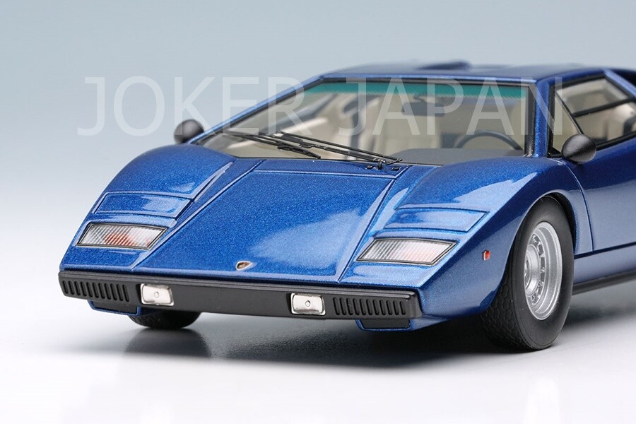 Make Up EIDOLON 1/43 Lamborghini Countach LP400 1974 Blue EM387M