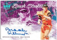 2022 Diamond Kings BROOKS ROBINSON Brush Strokes Auto Holo Blue /10