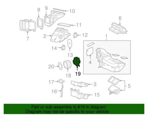 Motor soplador HVAC Freestar Monterey 2004-2007 genuino Ford Mercury 4F2Z-19805-AA Foto 2 de 2