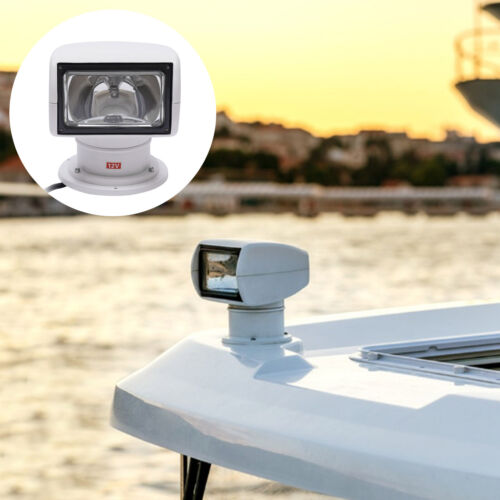100W Boot Scheinwerfer Marine Fernbedienung Xenon Suchscheinwerfer 12V 360 Grad - Bild 2 von 13