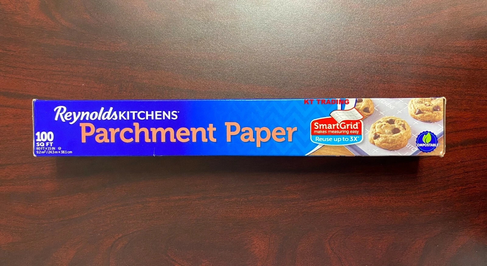 Reynolds Kitchens PARCHMENT PAPER Smart Grid 3x Reusable~ 80 ft x 15" 100 Sq Ft