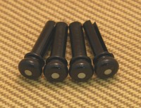 Bp-0677-023 (4) Black Grooved Acoustic Bass Bridge Pins Bp-0677-023 (4) Black Grooved Acoustic Bass Bridge Pins