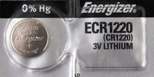 Energizer ECR1220 CR1220 DL1220 Lithium 3V Battery Brand New Authorized Seller