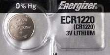 Energizer ECR1220 CR1220 DL1220 Lithium 3V Battery Brand New Authorized Seller