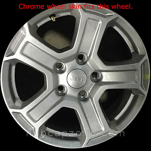 Black 17" 20192020 Jeep Wrangler JL Wheel Skins Hubcaps Wheel Covers