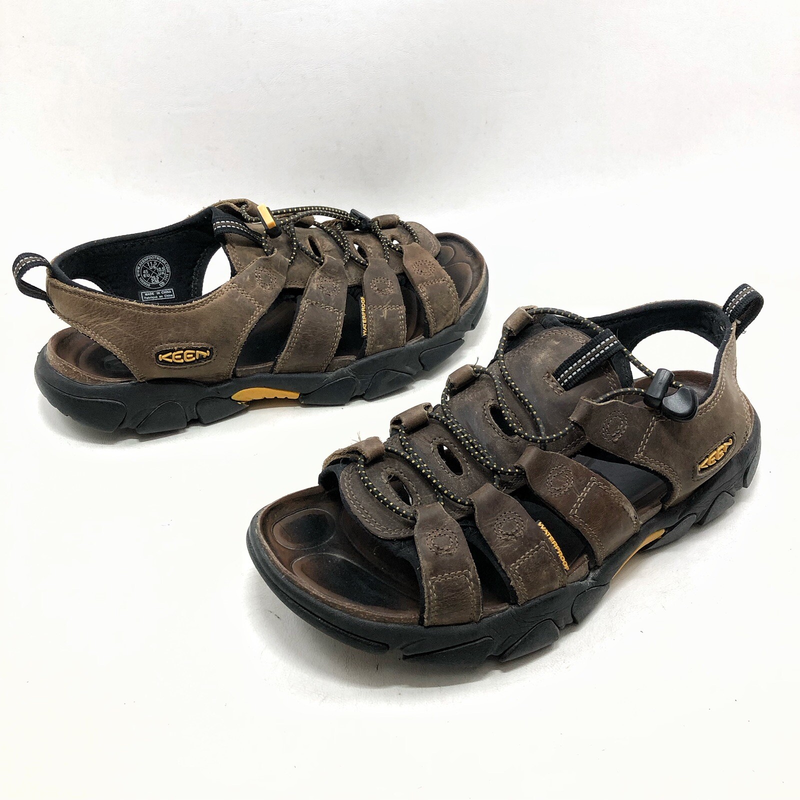 Keen Sandali Uomo 11 5 45 Marrone Daytona Pelle Impermeabili Comodi Slip On