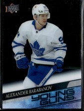 2020-21 UD Young guns clear cut Alexander Barabanov #485