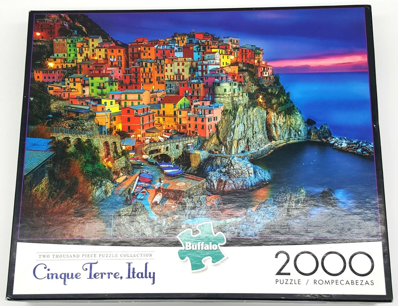 Buffalo Games Cinque Terre Italy 2000 Piece Jigsaw Puzzle with Poster #92000