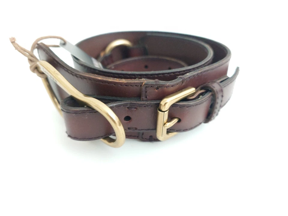 Cinto de couro italiano feito na China RALPH LAUREN 428102776-0SG tamanho M - Imagem 2 de 4