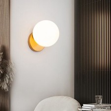 Glass Wall Light Bedroom Wall Lamp Gold Wall Sconce Indoor Hallway Wall Lighting