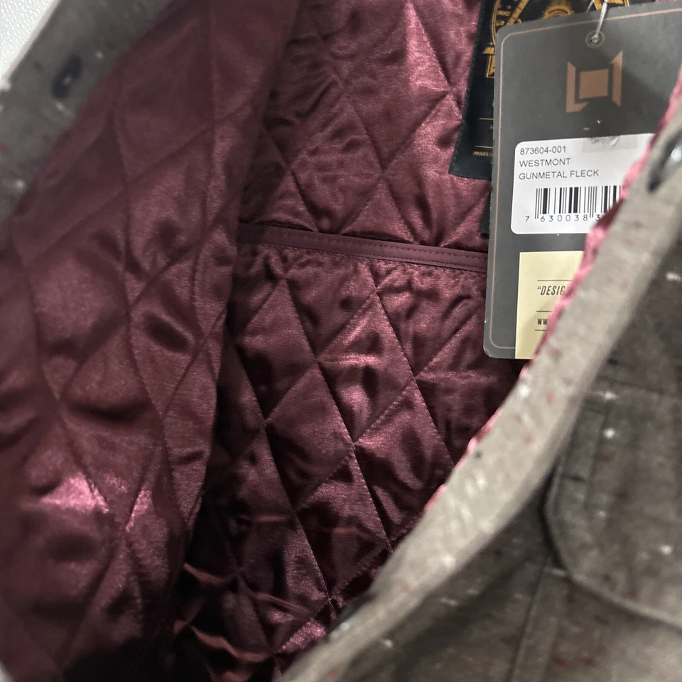 JAQUETA MASCULINA L1 PREMIUM GOODS WESTMONT Pequena Gunmetal Fleck #5i2a - Imagem 4 de 4