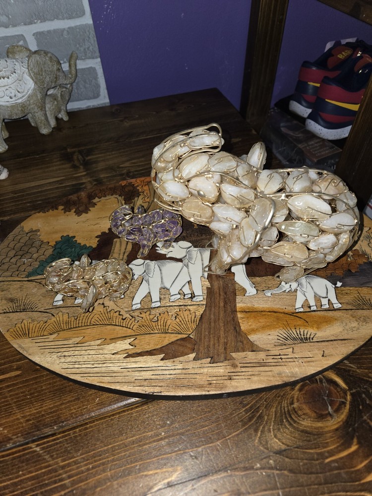 handwired crystal lucky elephants lot of 3