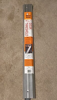 Frost King 3.75 x 36 Silver Aluminum Door Threshold With Vinyl Top