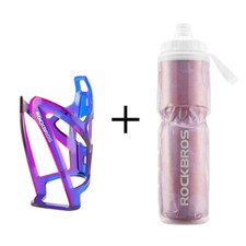 ROCKBROS Cold Insulated Cool Water Bottle with Cage 750ml Bike Kettle  PC Holder