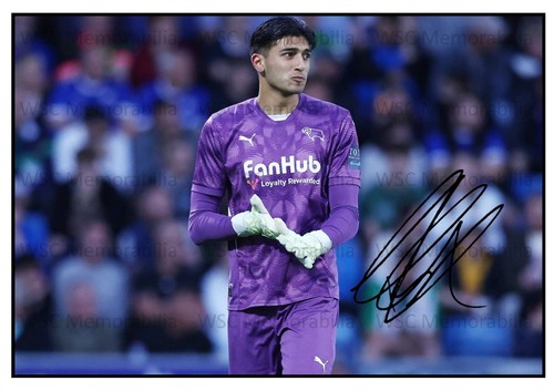11567. Rohan Luthra Signed Pictures (A4 Prints) Derby County Spennymoor Town
