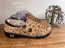 Women's ALEGRIA Brown Animal Print Shoes-KAR-402XW-Size 40 (9.5-10)-EUC