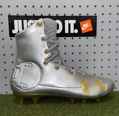 Under Armour Highlight MC LE Football Cleats Silver Gold 3000338 100 Size 11.5