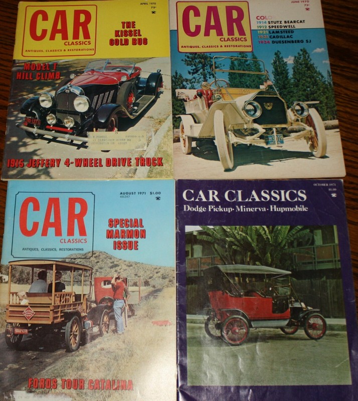 4 Issues Car Collector magazine
