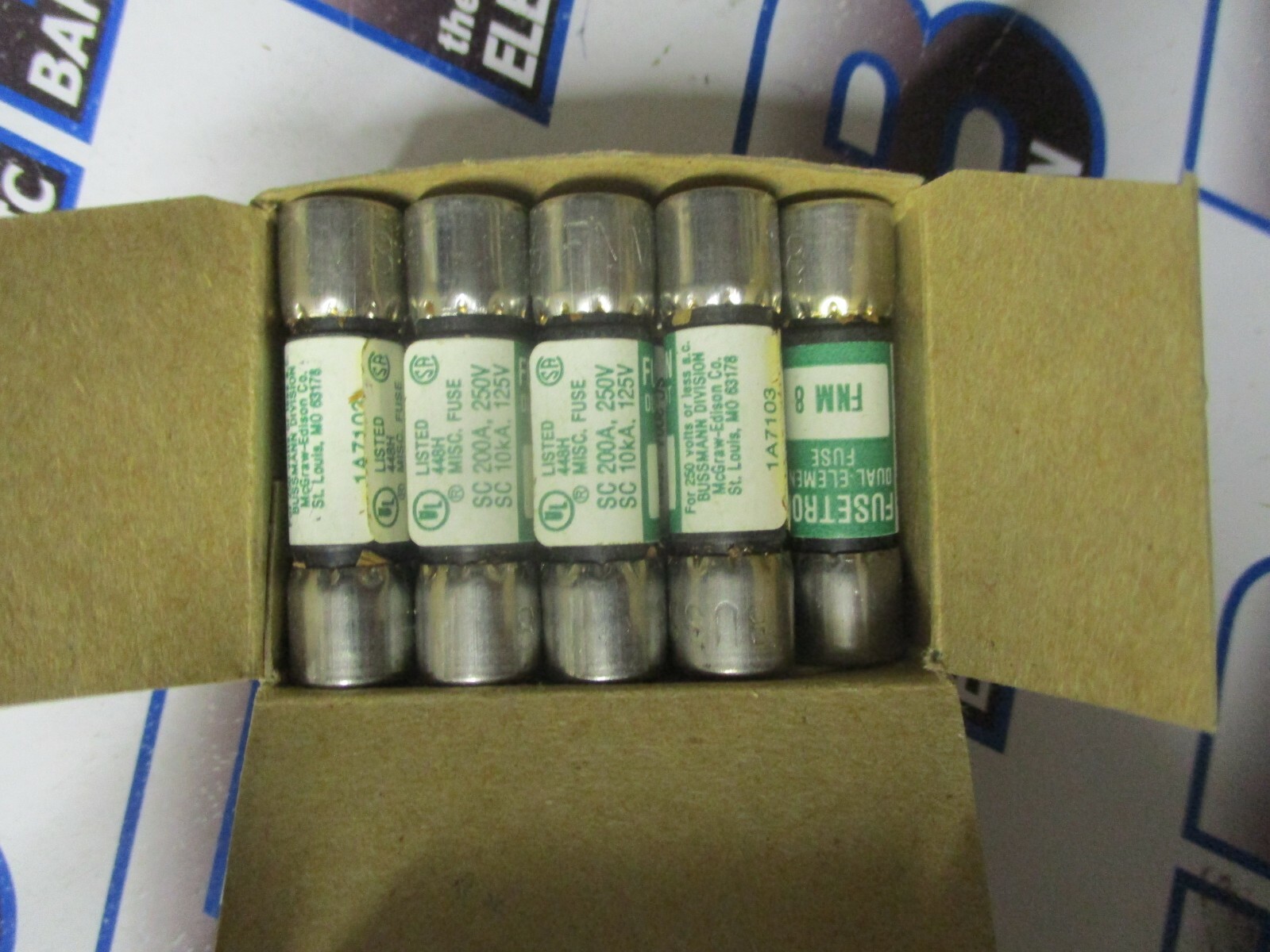 Bussmann FNM-8 Fusetron 8A 250V Duel Element Fuses