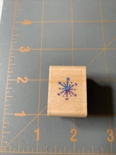 Stampendous- Wood Rubber Stamp Small Snowflake Asterisk