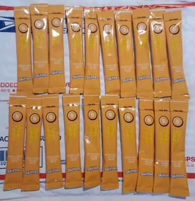 50- Skittles Drink Mix To Go! MANGO TANGELO! Singles Sachets - FREE SHIPPING
