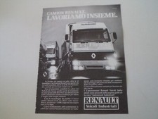 advertising Pubblicità 1985 CAMION RENAULT R 370 TURBOLEADER