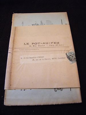 Recipes The pot au feu May 2, 1903 Rivista di Cucina Unopened